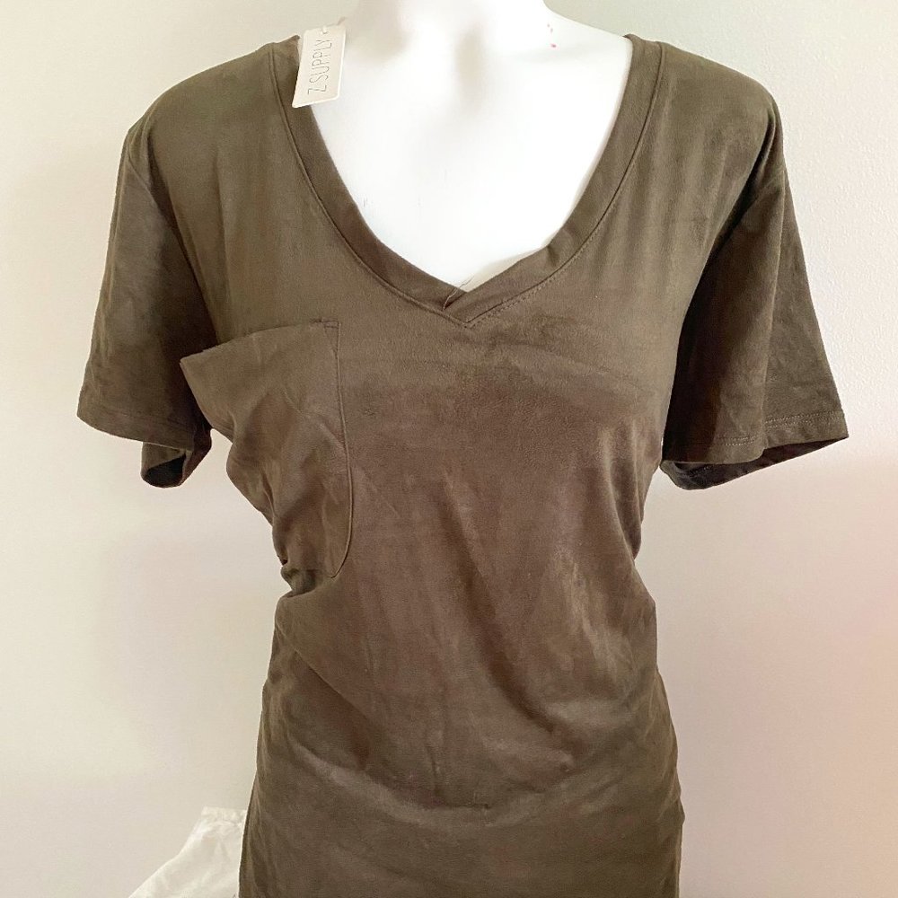 Suede T-Shirt